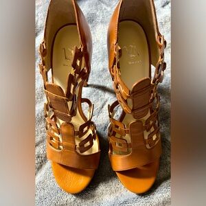 Velvet Angels leather heels